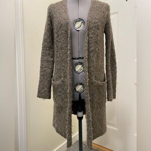 Max Studio Open Front Boucle Sweater Cardigan XS